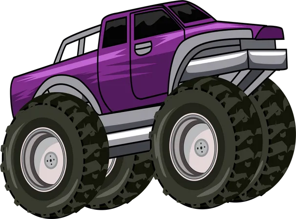 Monster truck car  Illustration