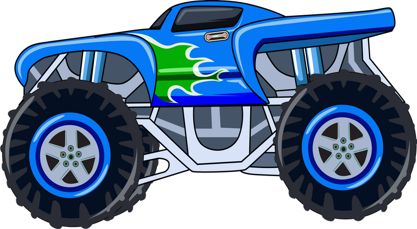 Monster truck car  Illustration