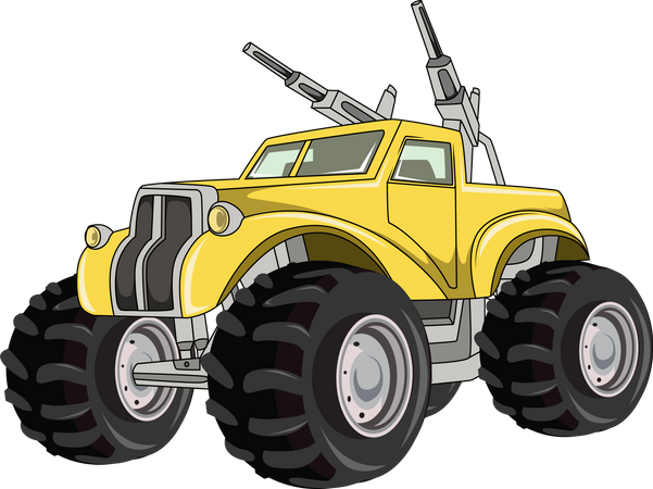 Monster truck car  Illustration