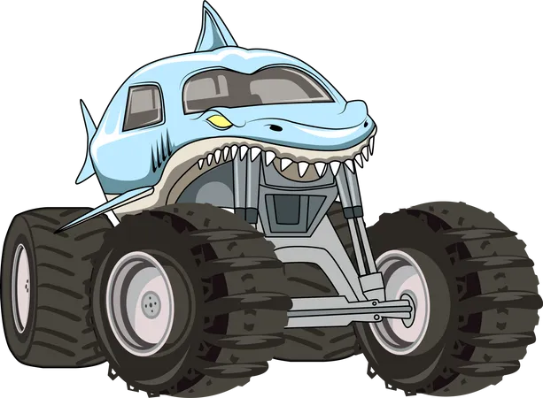 Monster truck car  Illustration