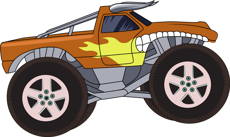 Monster truck car  Illustration