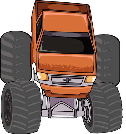 Monster truck car  Illustration