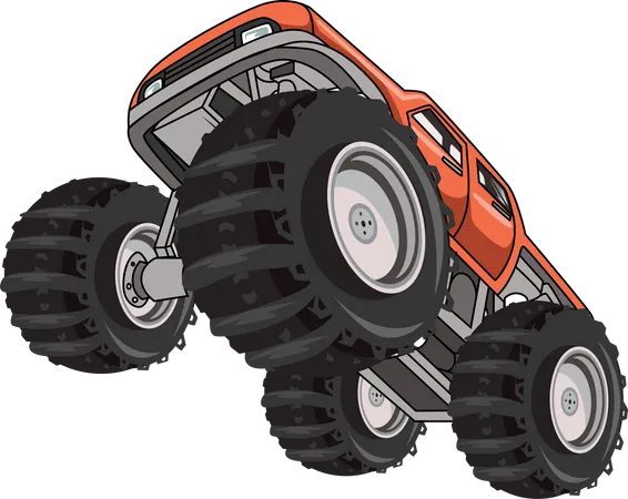 Monster truck car  Illustration