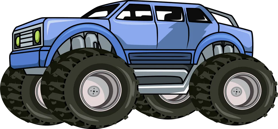 Monster truck car  Illustration