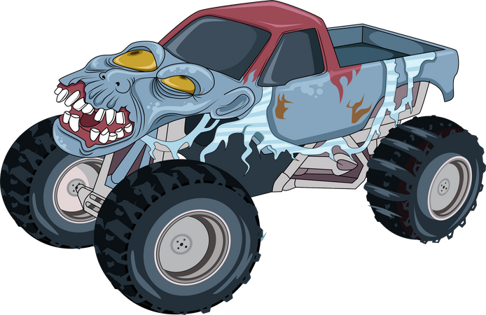 Monster truck car  Illustration