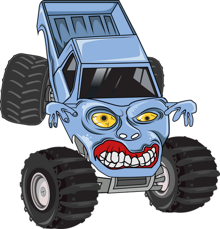 Monster truck car  Illustration