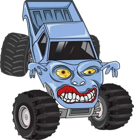 Monster truck car  Illustration