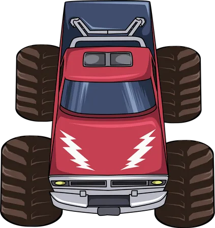 Monster truck car  Illustration