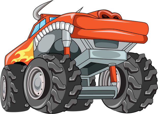 Camion monstre tout-terrain  Illustration