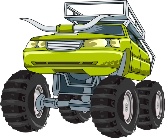 Monster truck off-road  Illustration