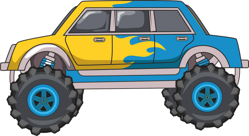 Monster truck off-road  Illustration