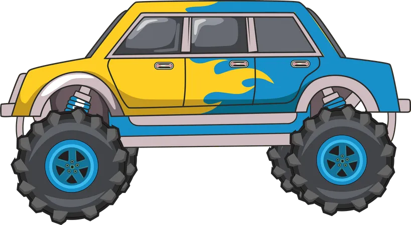 Monster truck off-road  Illustration