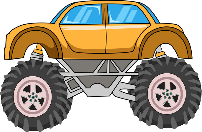 Monster truck off-road  Illustration