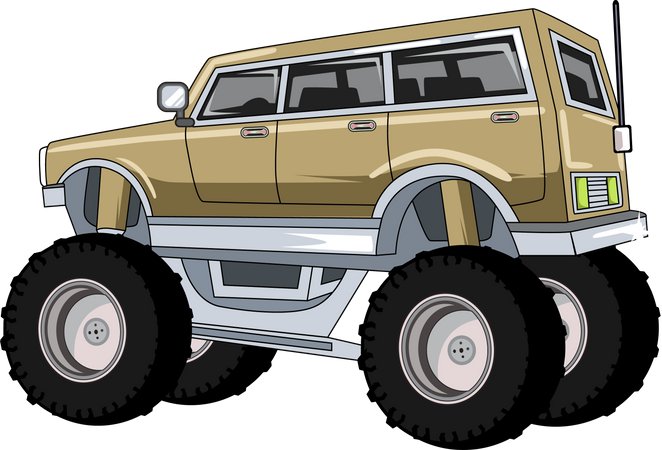 Monster truck off-road  Illustration