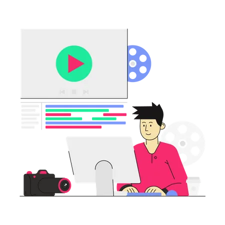 Montage vidéo  Illustration