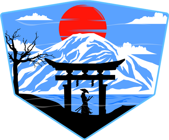 Montagne fuji  Illustration