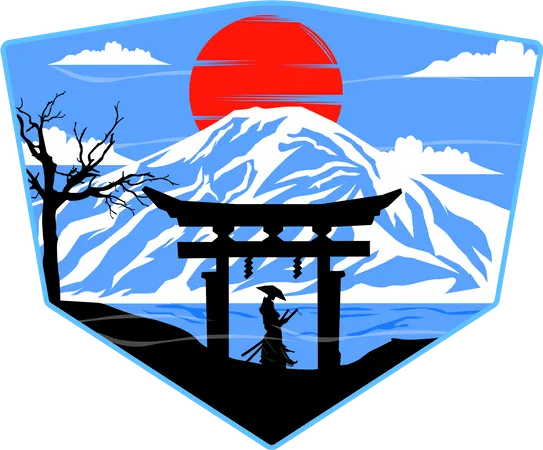 Montagne fuji  Illustration