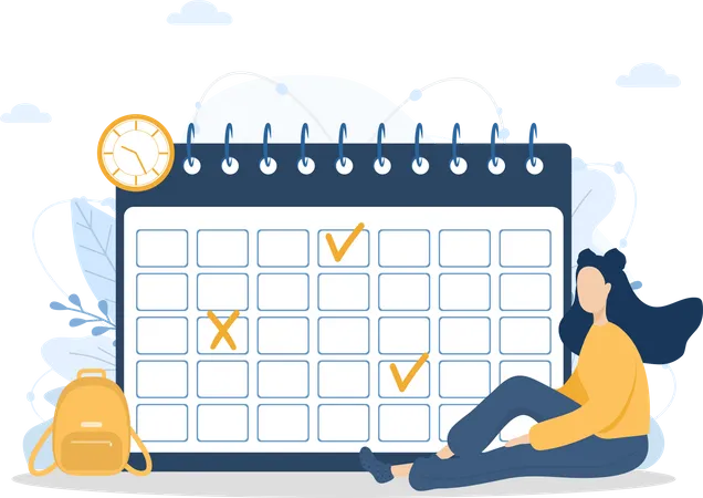 Month planning  Illustration