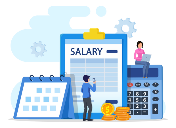 Monthly Salary  Illustration