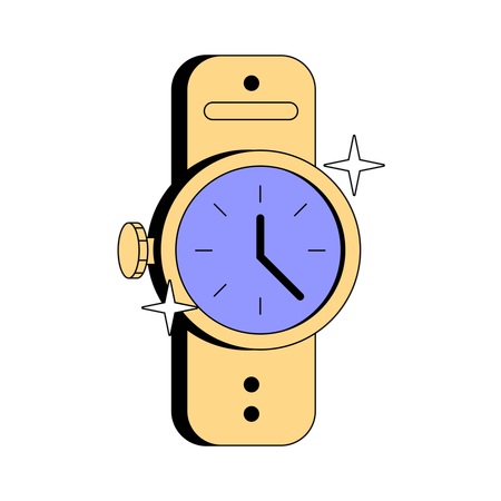 Montre l'heure  Illustration