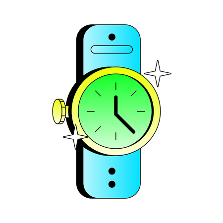 Montre l'heure  Illustration