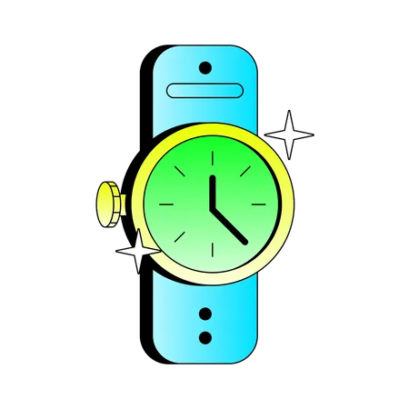 Montre l'heure  Illustration