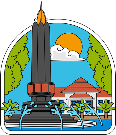 Monument emblématique de Malang  Illustration