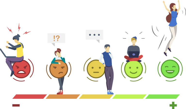 Mood rating scale  Illustration