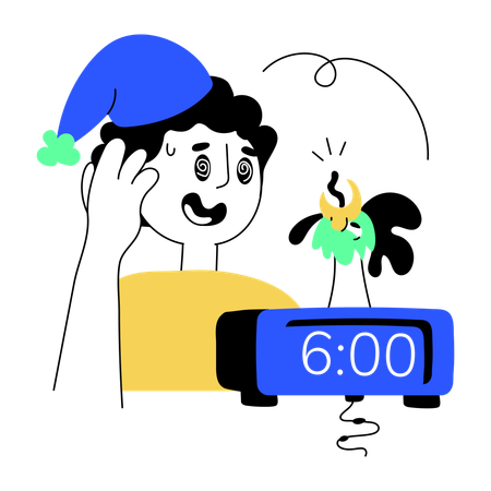 Morning Alarm  Illustration