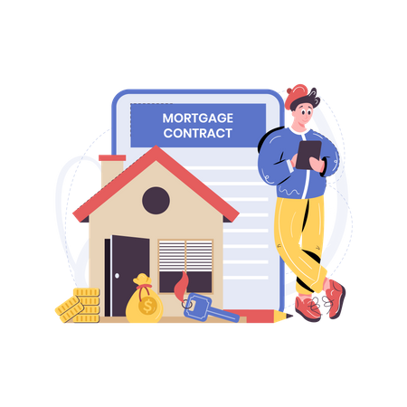 Mortgage contract  Illustration