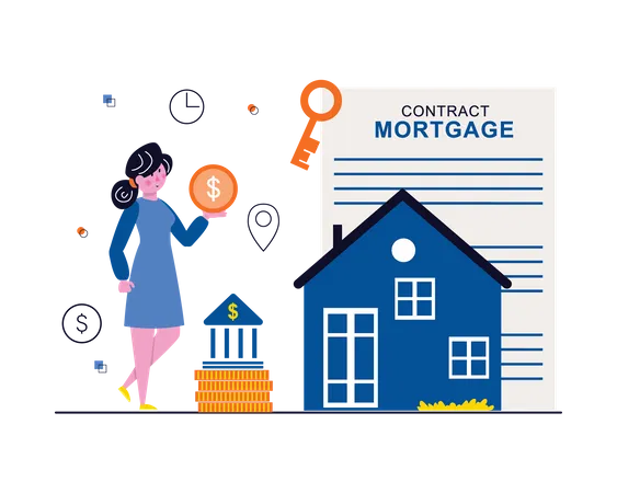 Mortgage contract  Illustration