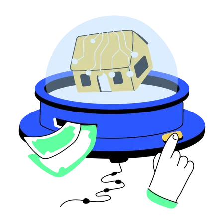 Handy Doodle Mini Illustration Of Mortgage Loan Illustration