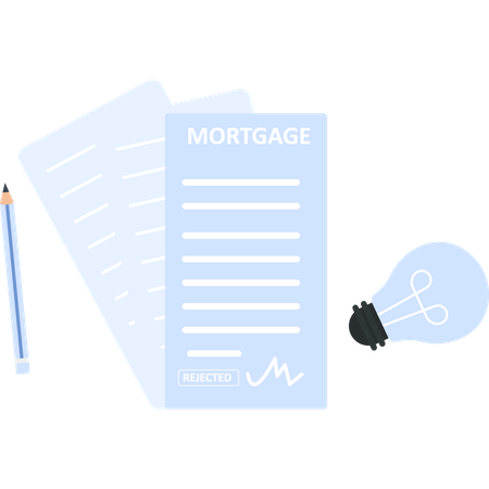 Mortgage rejection  Illustration