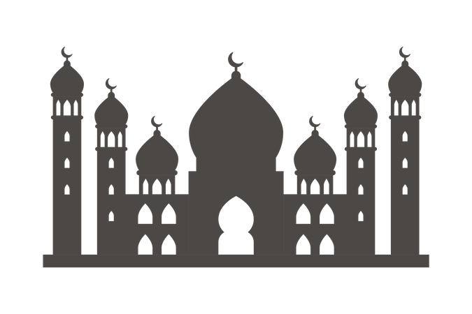 Moschee-Gebäude  Illustration