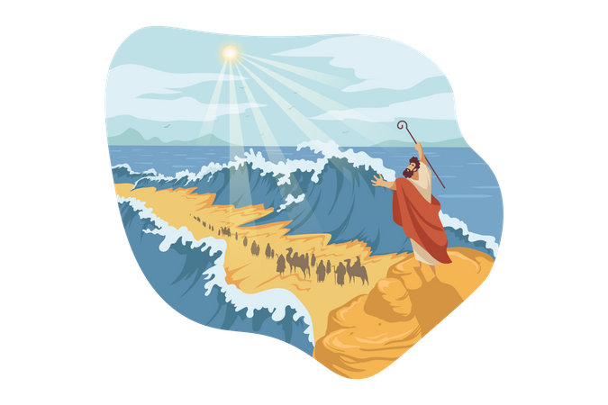 Moses Bible  Illustration
