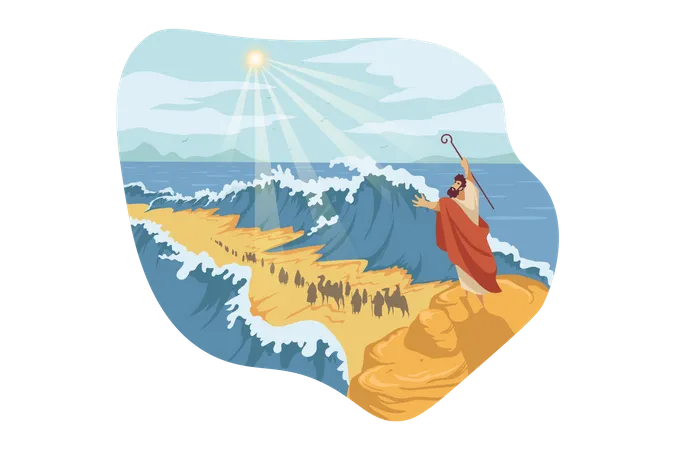 Moses Bible  Illustration