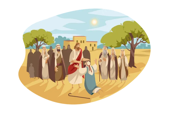 Moses Blessings  Illustration