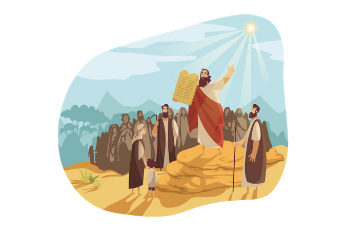 Moses Message  Illustration