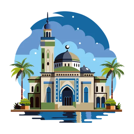 Mosque Architecture  Illustration