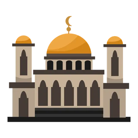 Mosque building  Illustration