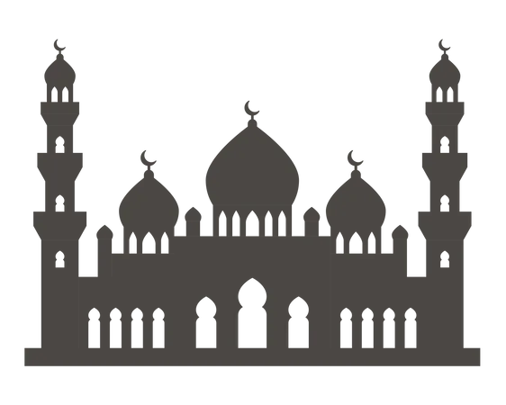 Mosque building  Illustration