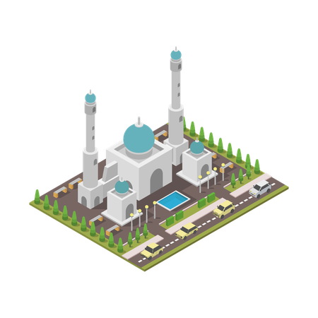 Mosque Building  Illustration