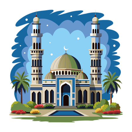 Mosque Minarets  Illustration