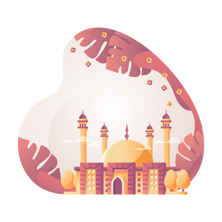 Bâtiment de la mosquée  Illustration