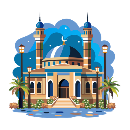 Mosquée Bleue  Illustration