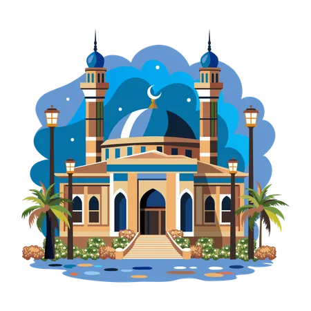 Mosquée Bleue  Illustration