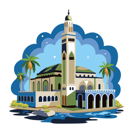 Mosquée hassan  Illustration