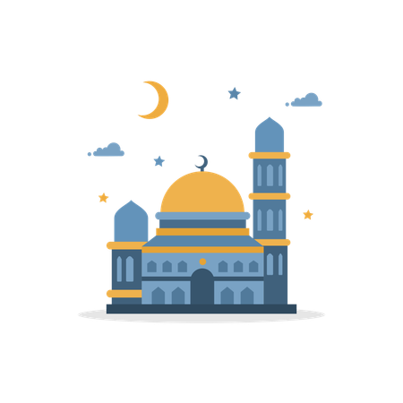 Mosquée islamique  Illustration