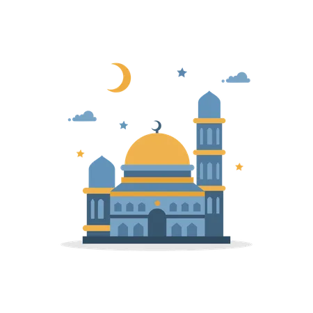 Mosquée islamique  Illustration