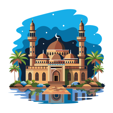 Mosquée islamique  Illustration